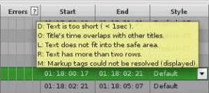 Sublime HD Error Check