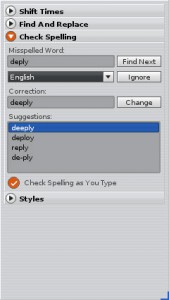 Sublime HDCheck Spelling Dialog