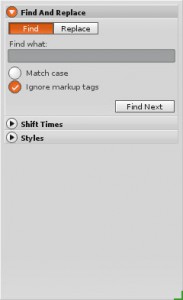 Sublime HD Find and Replace Dialog
